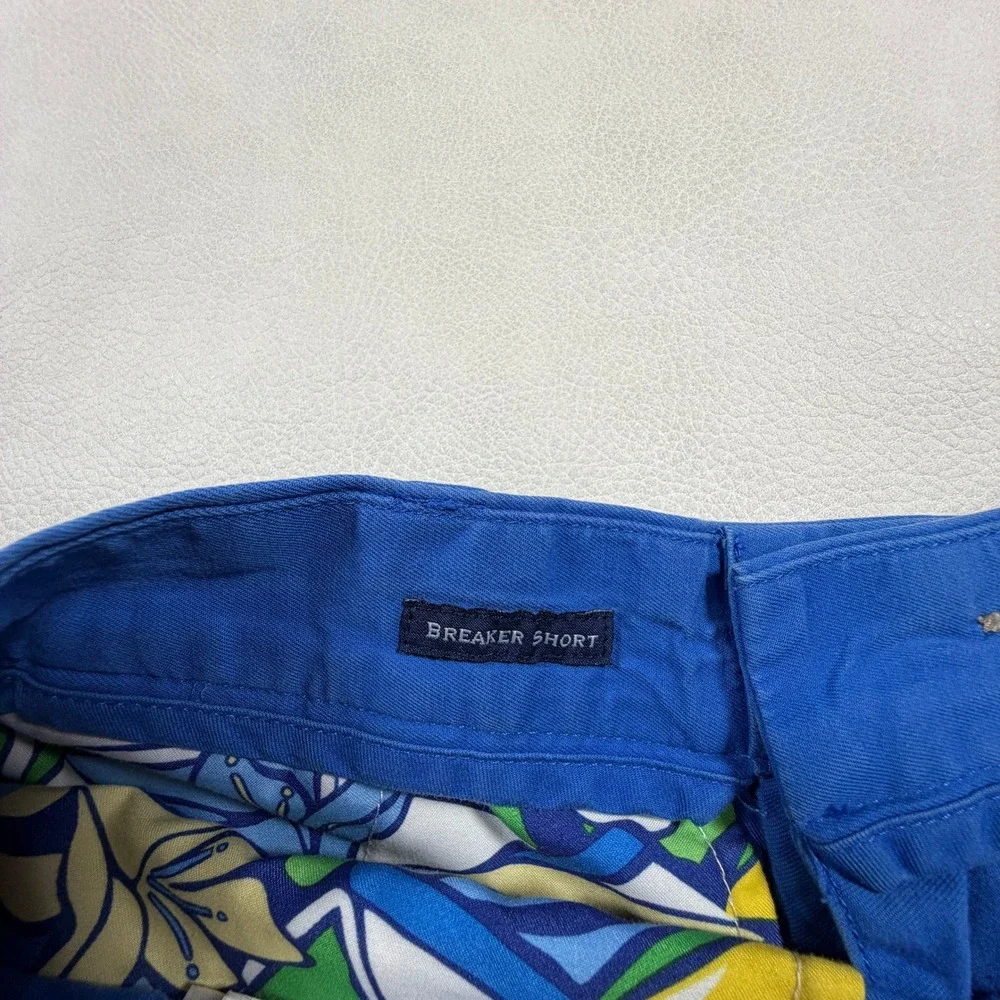 Vineyard Vines Mens 30 Breaker Shorts Blue Embroidered‎ Whales Chino Cotton Prep